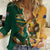Personalised South Africa And Australia Rugby Women Casual Shirt 2024 Springboks Wallabies Mascots Together - Wonder Print Shop
