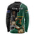Personalised New Zealand And South Africa Rugby Long Sleeve Shirt 2024 All Black Springboks Mascots Together - Wonder Print Shop