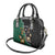 Personalised New Zealand And South Africa Rugby Shoulder Handbag 2024 All Black Springboks Mascots Together