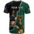 Personalised New Zealand And South Africa Rugby T Shirt 2024 All Black Springboks Mascots Together - Wonder Print Shop