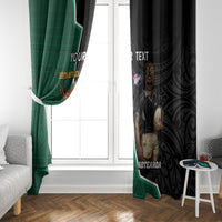 Personalised New Zealand And South Africa Rugby Window Curtain 2024 All Black Springboks Mascots Together - Wonder Print Shop