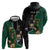 Personalised New Zealand And South Africa Rugby Zip Hoodie 2024 All Black Springboks Mascots Together