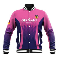 Custom Germany Football Baseball Jacket 2024 Nationalelf - Pink Version - Wonder Print Shop