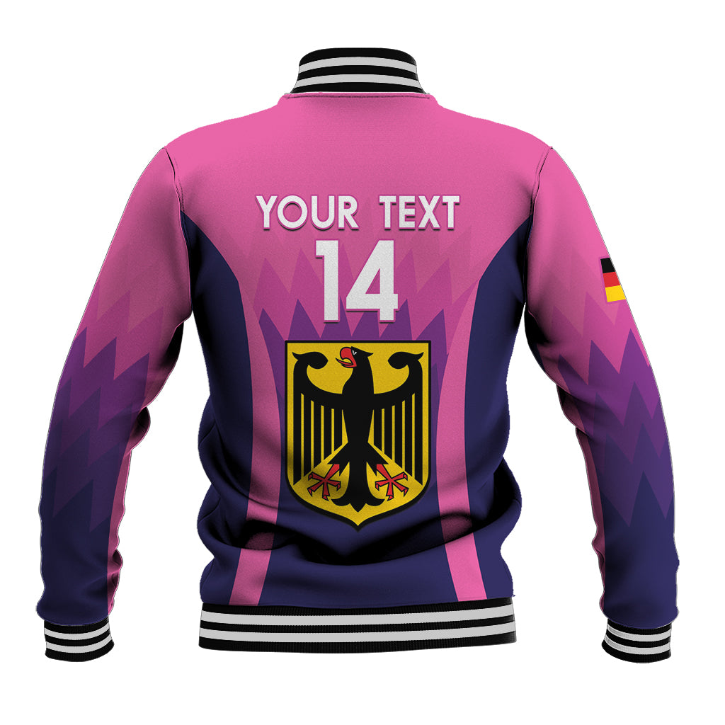 Custom Germany Football Baseball Jacket 2024 Nationalelf - Pink Version - Wonder Print Shop
