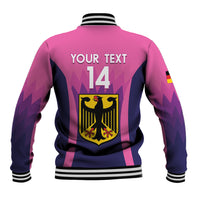 Custom Germany Football Baseball Jacket 2024 Nationalelf - Pink Version - Wonder Print Shop