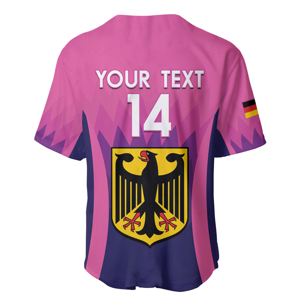Custom Germany Football Baseball Jersey 2024 Nationalelf - Pink Version - Wonder Print Shop