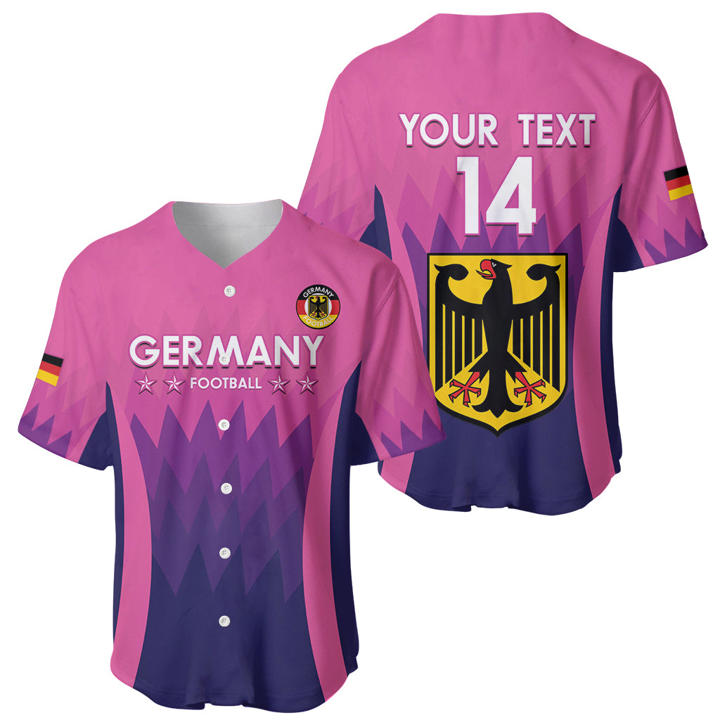 Custom Germany Football Baseball Jersey 2024 Nationalelf - Pink Version - Wonder Print Shop