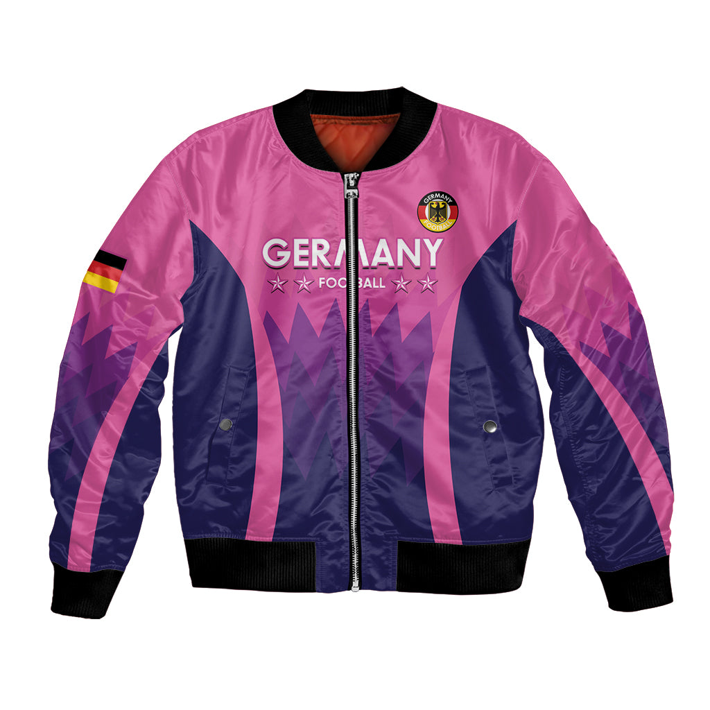 Custom Germany Football Bomber Jacket 2024 Nationalelf - Pink Version - Wonder Print Shop