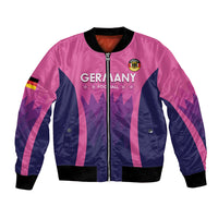 Custom Germany Football Bomber Jacket 2024 Nationalelf - Pink Version - Wonder Print Shop