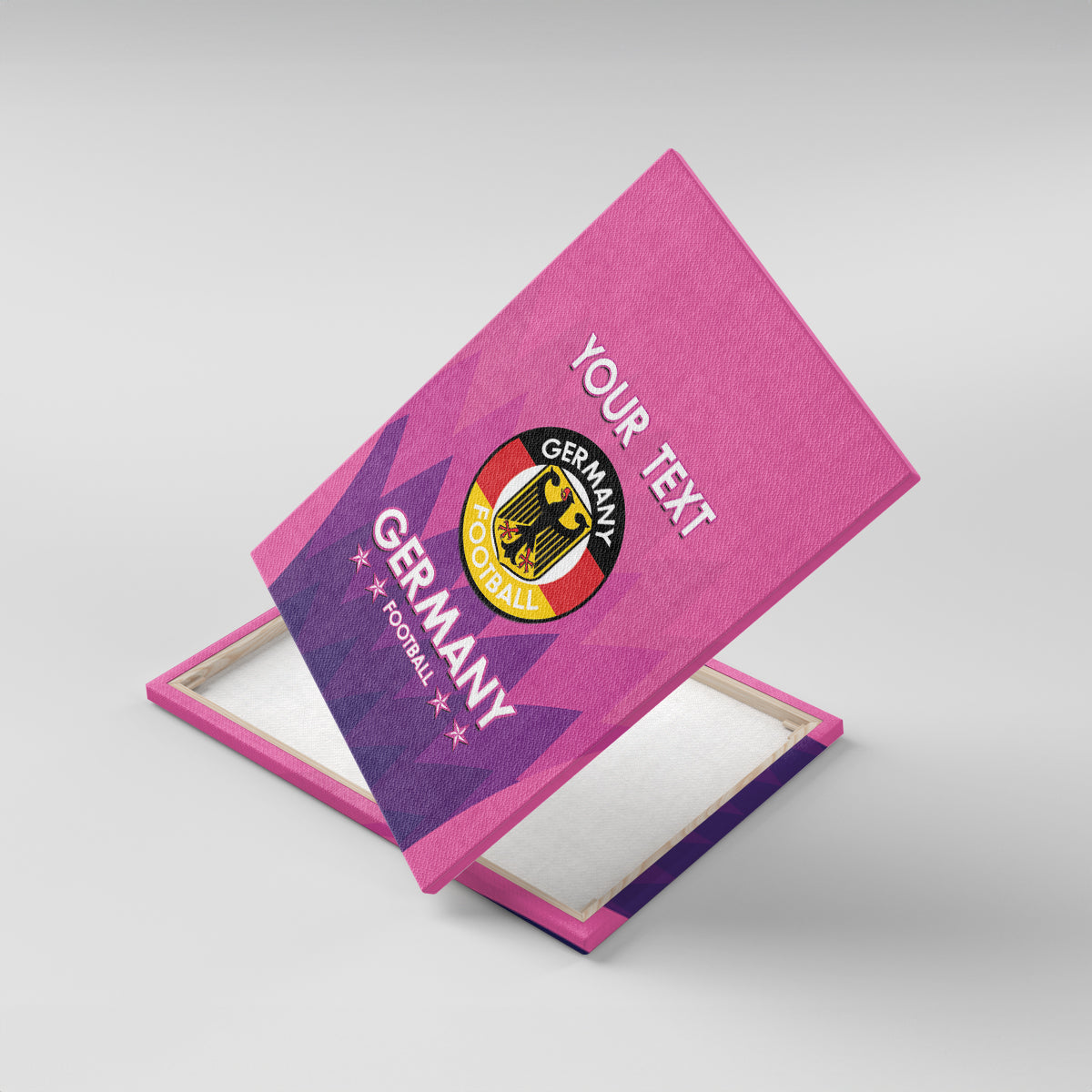 Custom Germany Football Canvas Wall Art 2024 Nationalelf - Pink Version - Wonder Print Shop