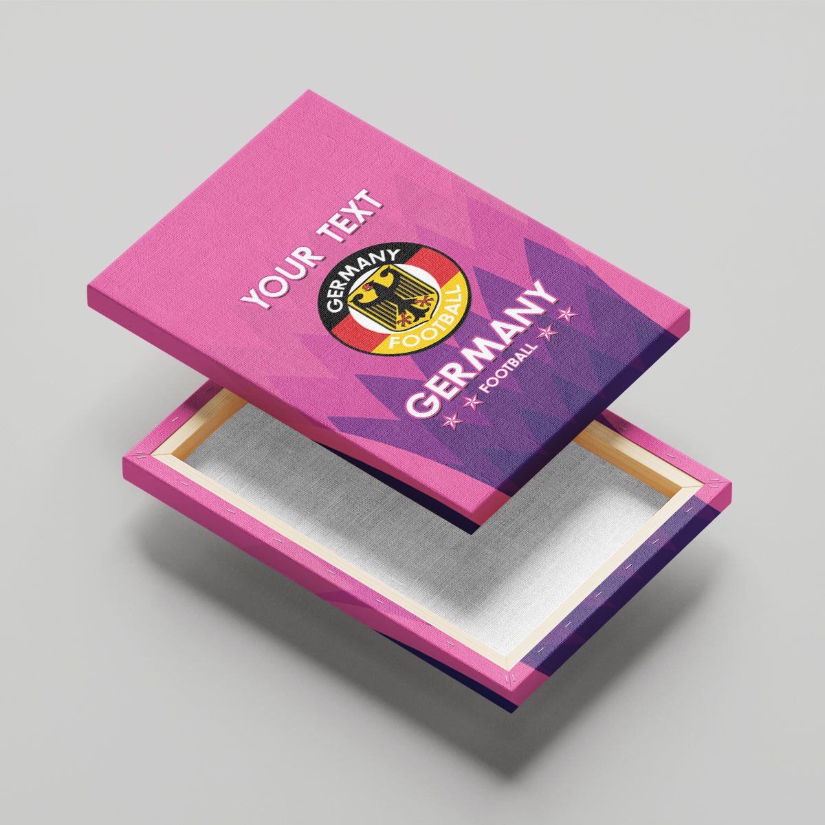 Custom Germany Football Canvas Wall Art 2024 Nationalelf - Pink Version - Wonder Print Shop