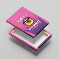 Custom Germany Football Canvas Wall Art 2024 Nationalelf - Pink Version - Wonder Print Shop