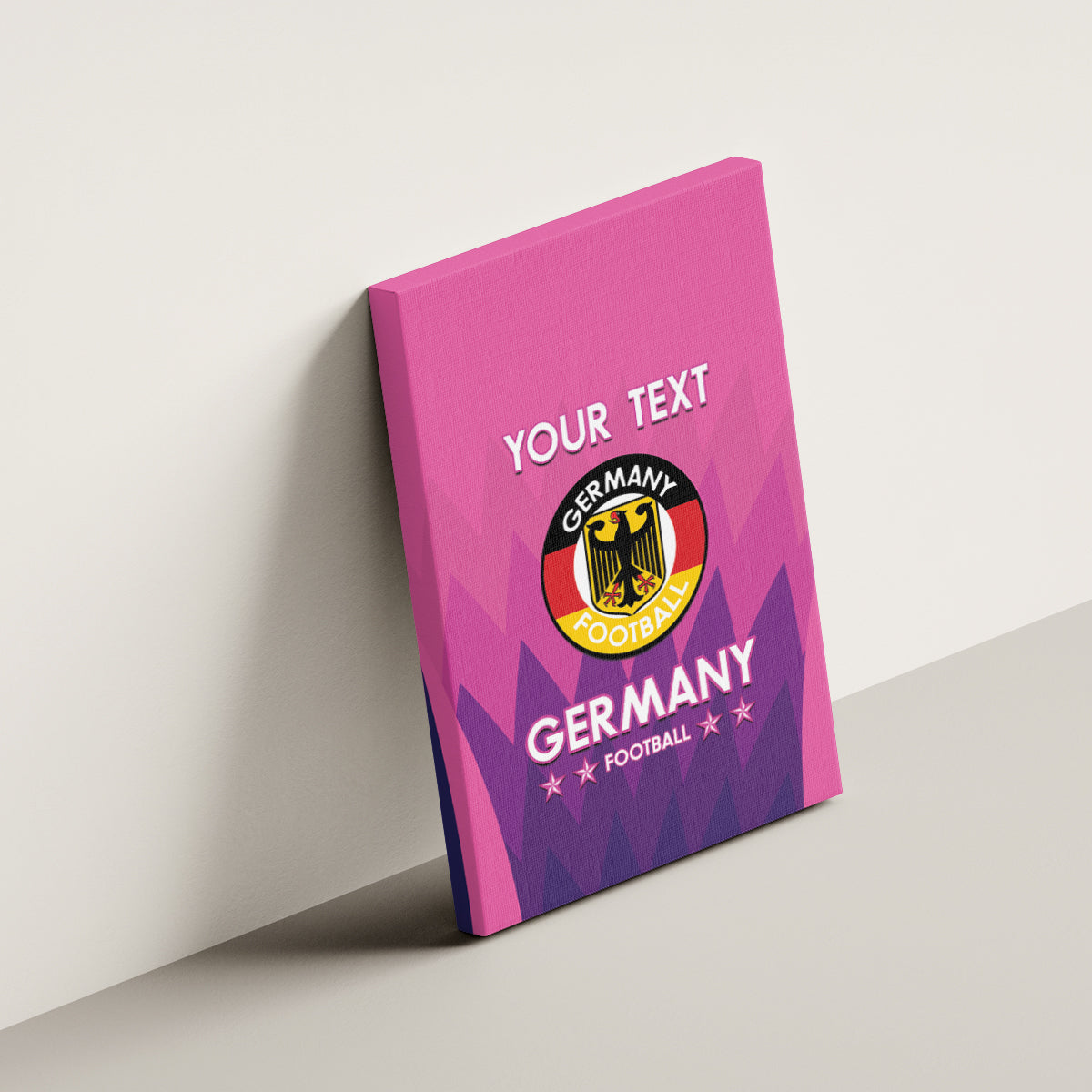 Custom Germany Football Canvas Wall Art 2024 Nationalelf - Pink Version - Wonder Print Shop