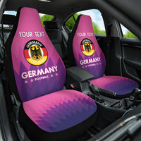 Custom Germany Football Car Seat Cover 2024 Nationalelf - Pink Version - Wonder Print Shop