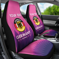Custom Germany Football Car Seat Cover 2024 Nationalelf - Pink Version - Wonder Print Shop