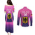 Custom Germany Football Couples Matching Puletasi and Long Sleeve Button Shirt 2024 Nationalelf - Pink Version - Wonder Print Shop