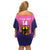 Custom Germany Football Family Matching Off Shoulder Short Dress and Hawaiian Shirt 2024 Nationalelf - Pink Version - Wonder Print Shop