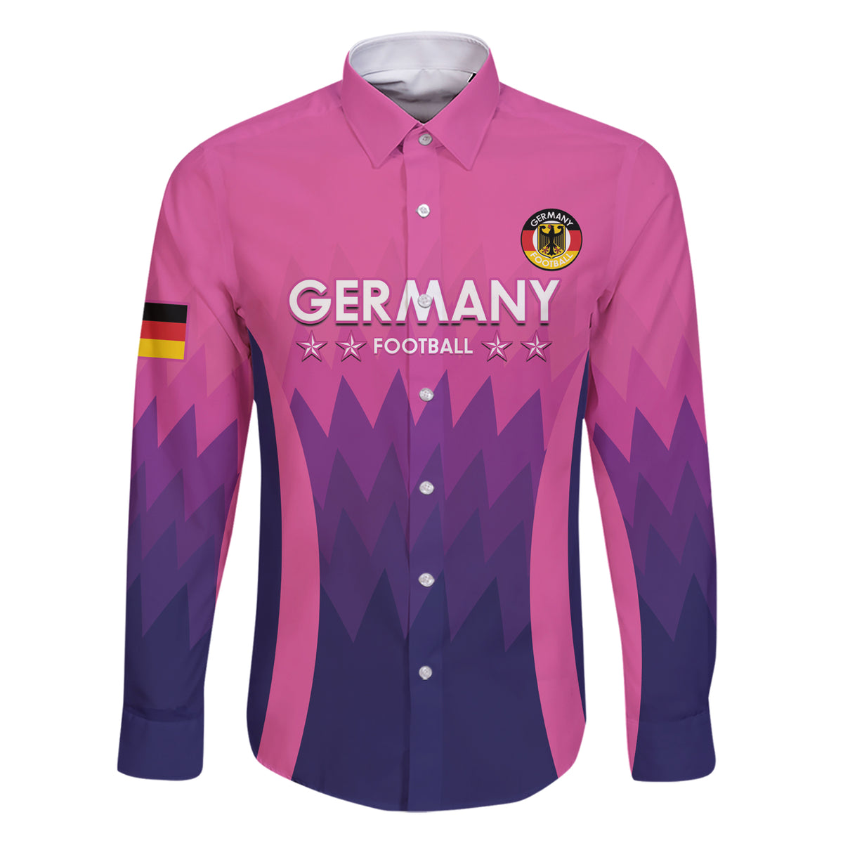 Custom Germany Football Family Matching Short Sleeve Bodycon Dress and Hawaiian Shirt 2024 Nationalelf - Pink Version - Wonder Print Shop