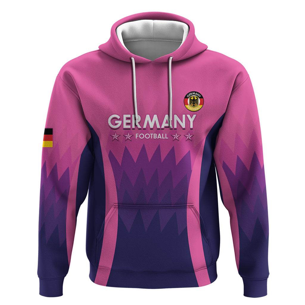 Custom Germany Football Hoodie 2024 Nationalelf - Pink Version - Wonder Print Shop