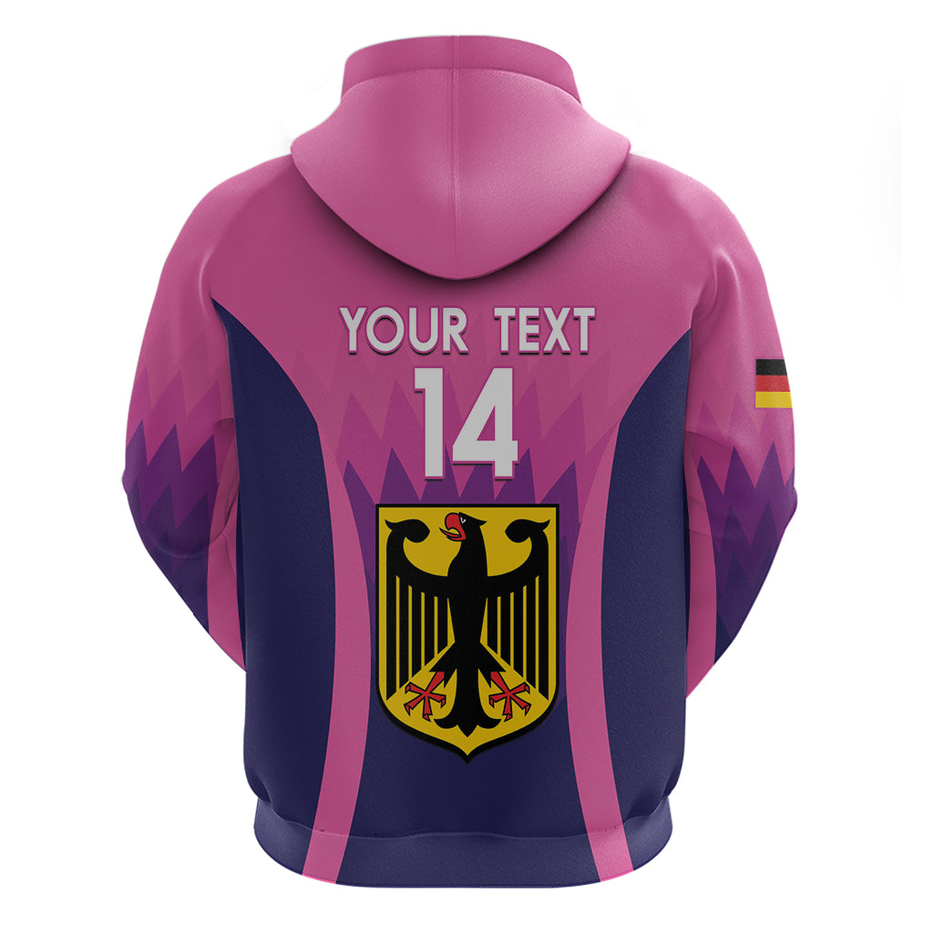 Custom Germany Football Hoodie 2024 Nationalelf - Pink Version - Wonder Print Shop