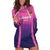 Custom Germany Football Hoodie Dress 2024 Nationalelf - Pink Version - Wonder Print Shop