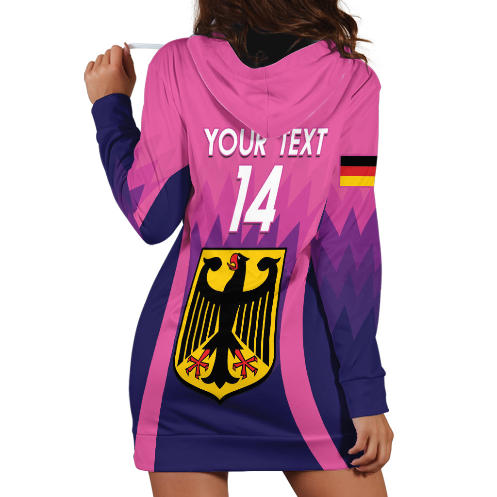 Custom Germany Football Hoodie Dress 2024 Nationalelf - Pink Version - Wonder Print Shop