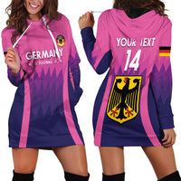 Custom Germany Football Hoodie Dress 2024 Nationalelf - Pink Version - Wonder Print Shop