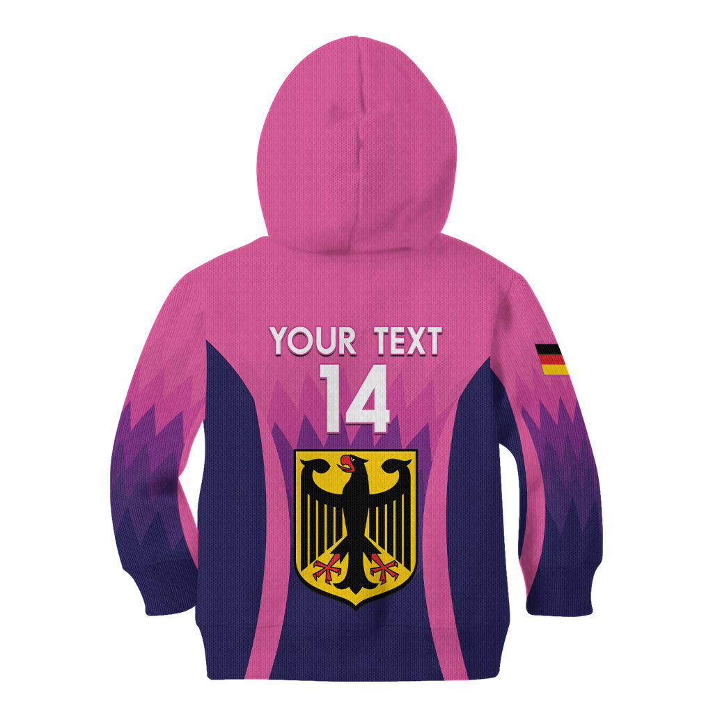 Custom Germany Football Kid Hoodie 2024 Nationalelf - Pink Version - Wonder Print Shop