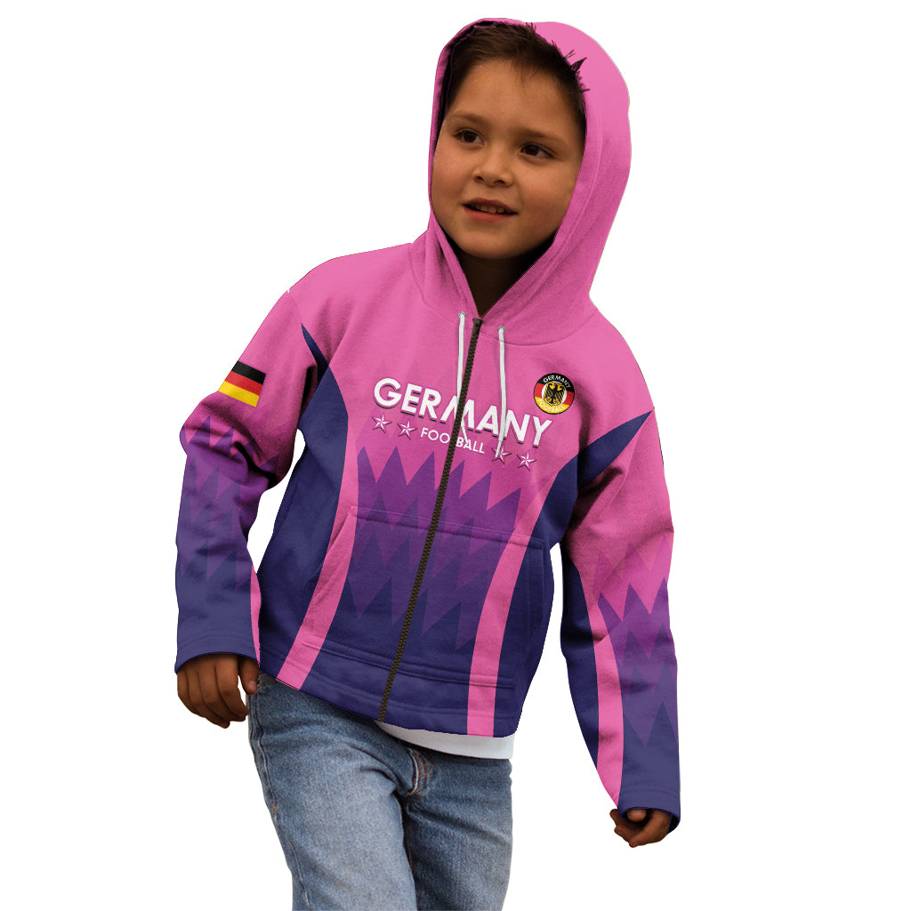 Custom Germany Football Kid Hoodie 2024 Nationalelf - Pink Version - Wonder Print Shop