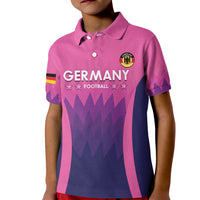 Custom Germany Football Kid Polo Shirt 2024 Nationalelf - Pink Version - Wonder Print Shop
