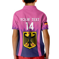 Custom Germany Football Kid Polo Shirt 2024 Nationalelf - Pink Version - Wonder Print Shop