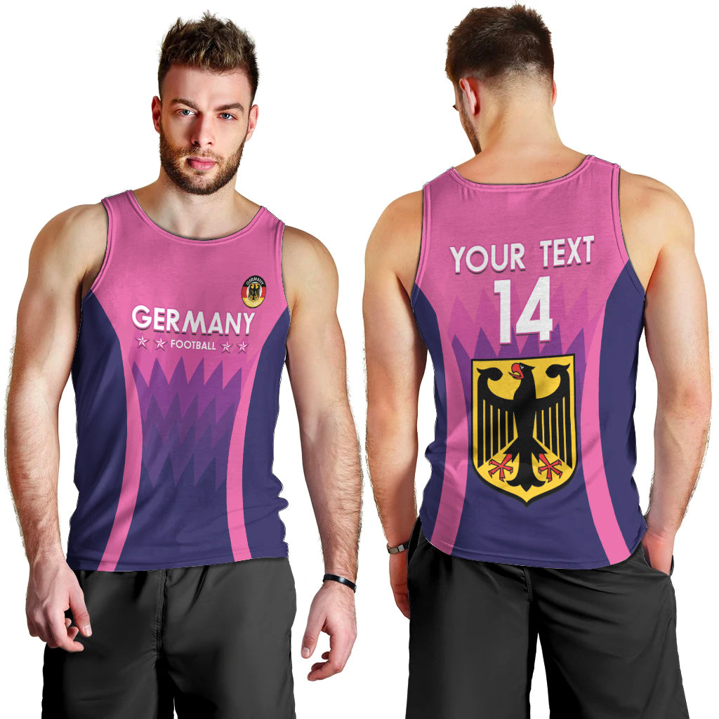 Custom Germany Football Men Tank Top 2024 Nationalelf - Pink Version - Wonder Print Shop
