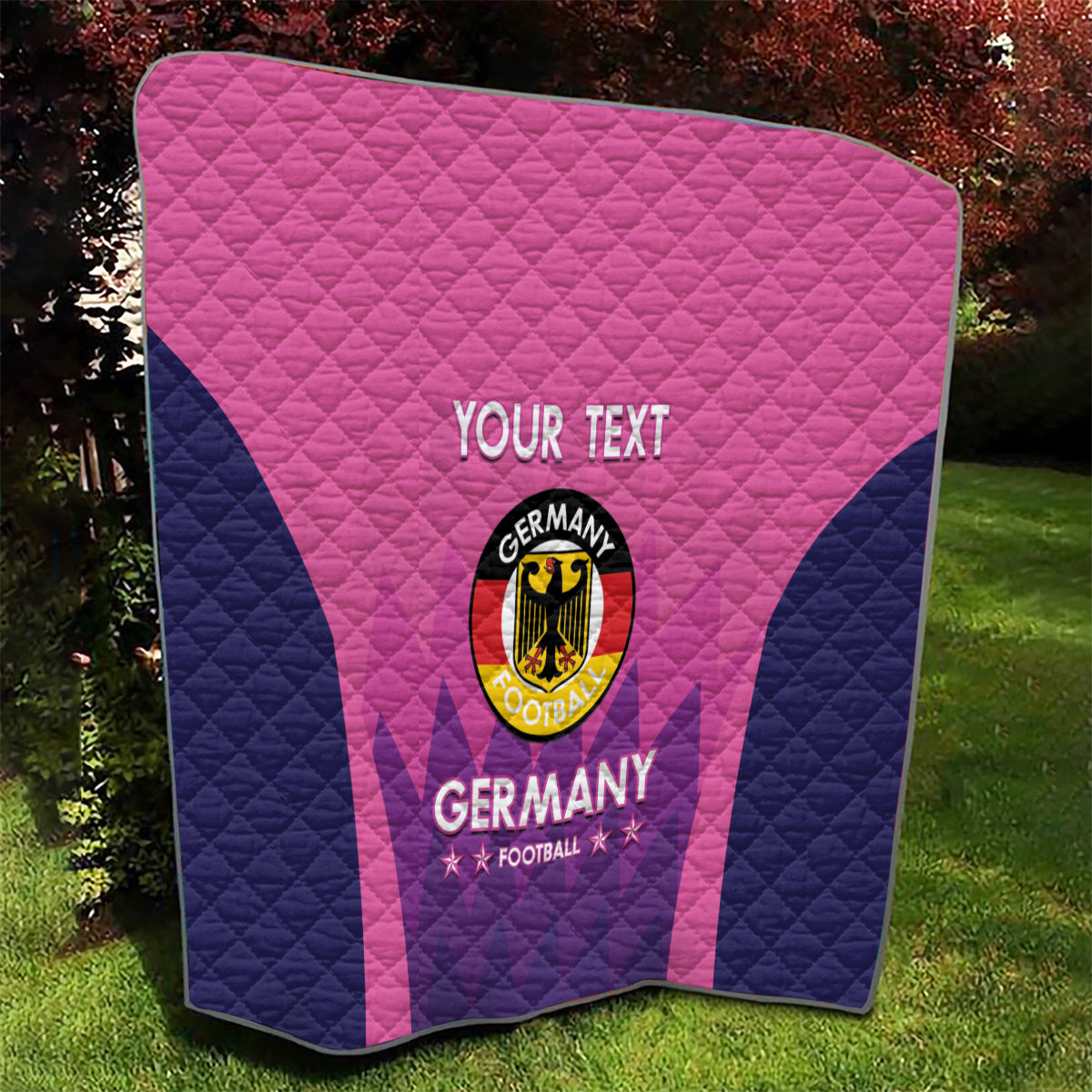 Custom Germany Football Quilt 2024 Nationalelf - Pink Version - Wonder Print Shop