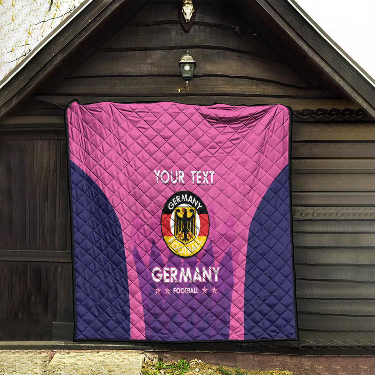 Custom Germany Football Quilt 2024 Nationalelf - Pink Version - Wonder Print Shop