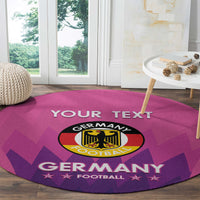 Custom Germany Football Round Carpet 2024 Nationalelf - Pink Version