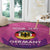 Custom Germany Football Round Carpet 2024 Nationalelf - Pink Version