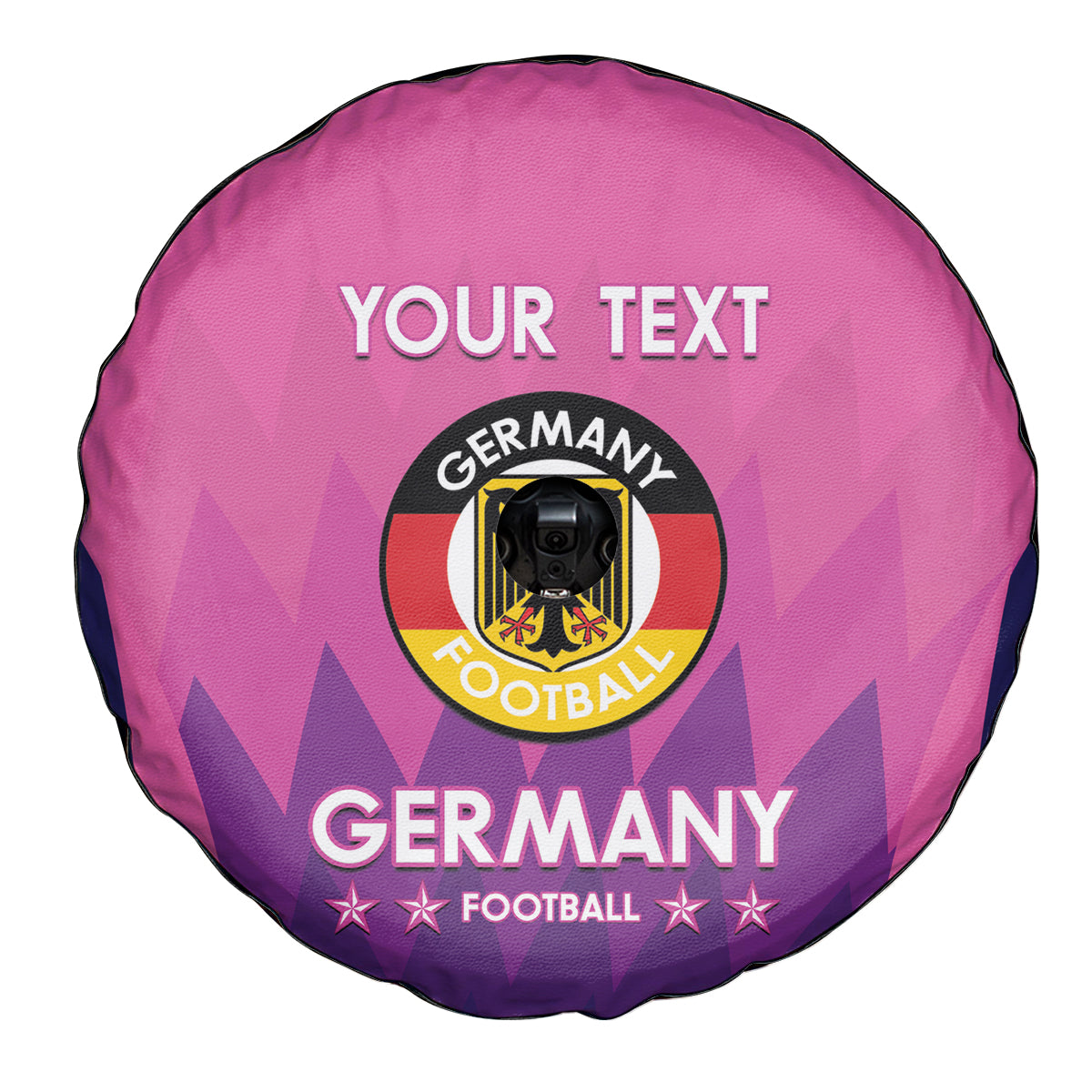 Custom Germany Football Spare Tire Cover 2024 Nationalelf - Pink Version - Wonder Print Shop