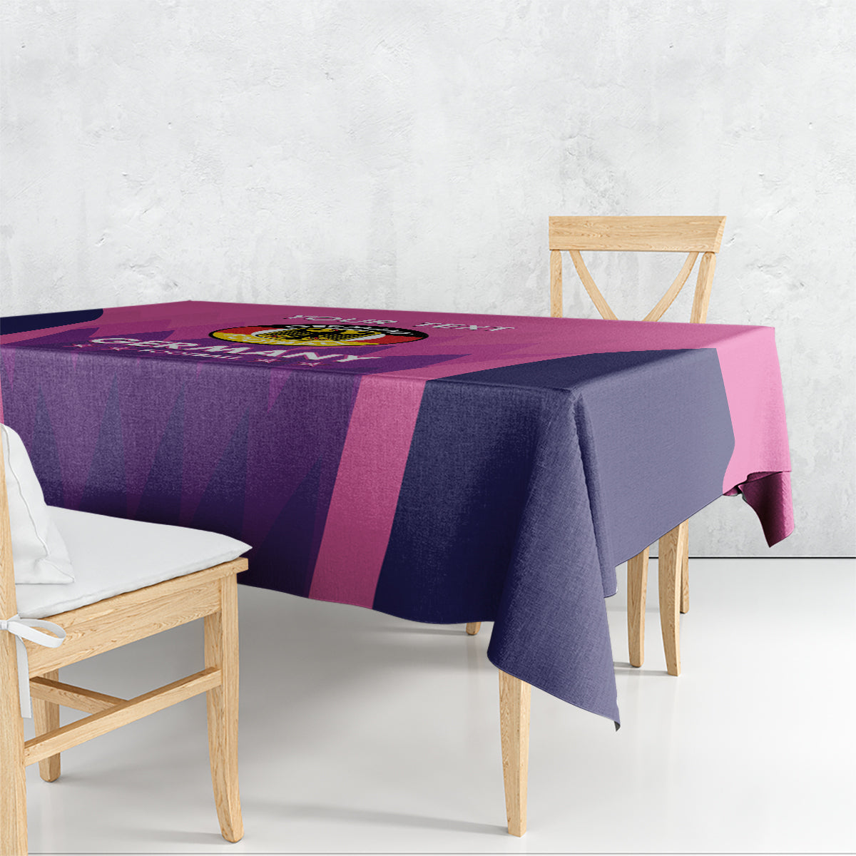 Custom Germany Football Tablecloth 2024 Nationalelf - Pink Version - Wonder Print Shop