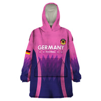 Custom Germany Football Wearable Blanket Hoodie 2024 Nationalelf - Pink Version - Wonder Print Shop