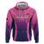 Custom Germany Football Zip Hoodie 2024 Nationalelf - Pink Version