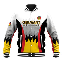 Custom Germany Football Baseball Jacket 2024 Nationalelf - White Version - Wonder Print Shop