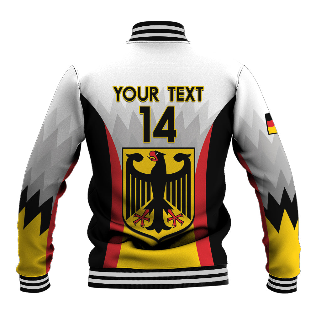 Custom Germany Football Baseball Jacket 2024 Nationalelf - White Version - Wonder Print Shop