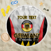 Custom Germany Football Beach Blanket 2024 Nationalelf - White Version - Wonder Print Shop