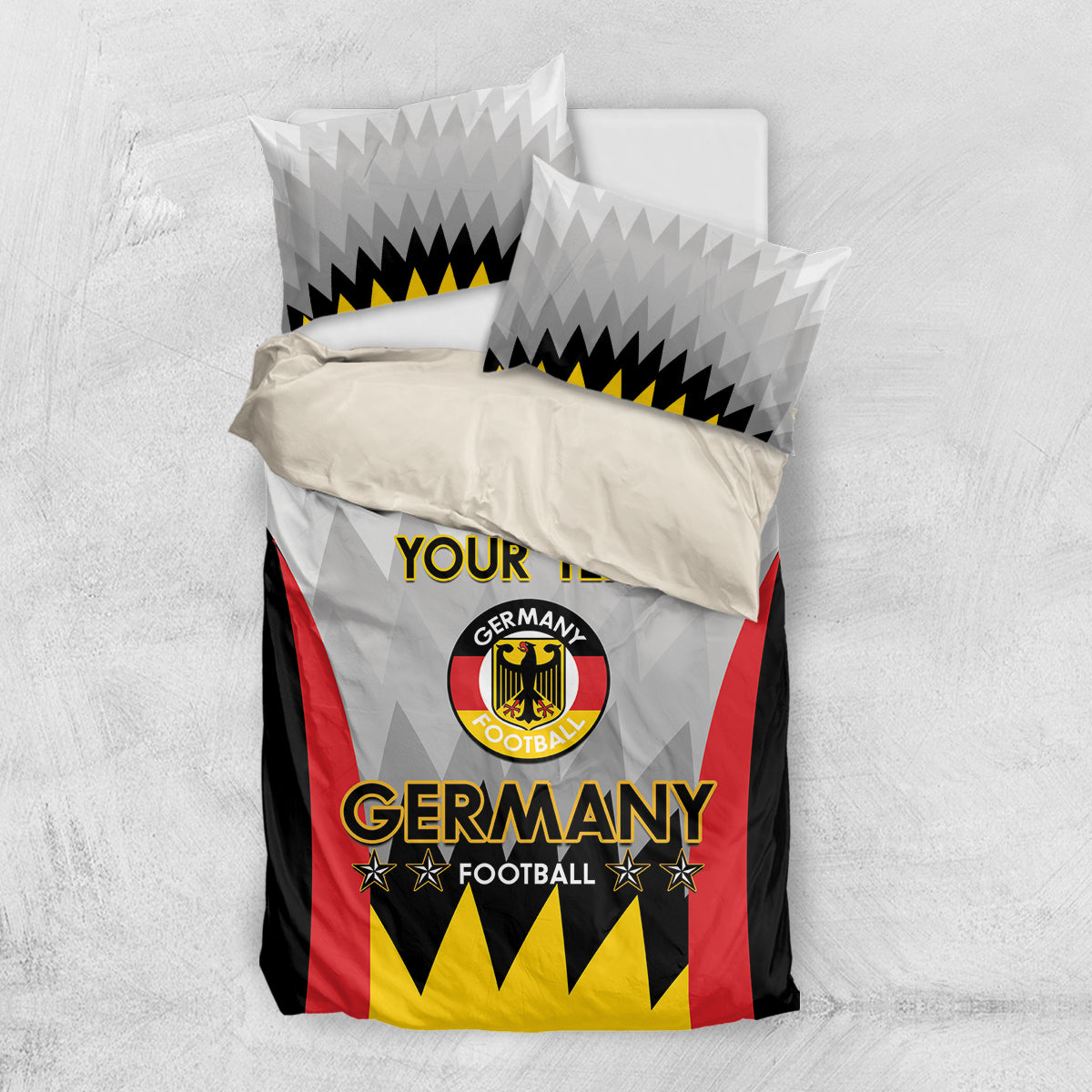Custom Germany Football Bedding Set 2024 Nationalelf - White Version - Wonder Print Shop