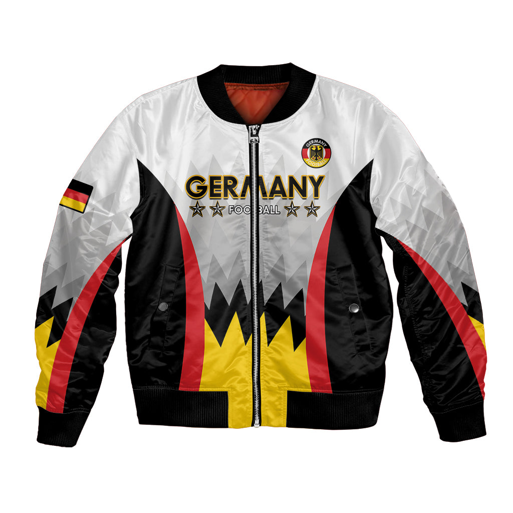 Custom Germany Football Bomber Jacket 2024 Nationalelf - White Version - Wonder Print Shop