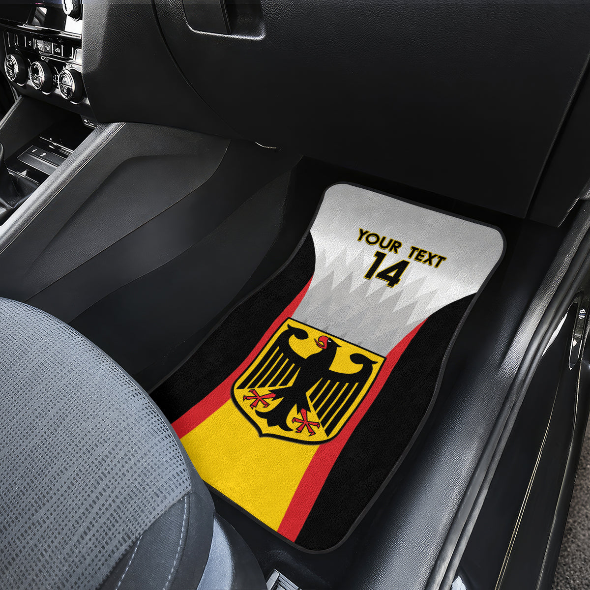 Custom Germany Football Car Mats 2024 Nationalelf - White Version - Wonder Print Shop