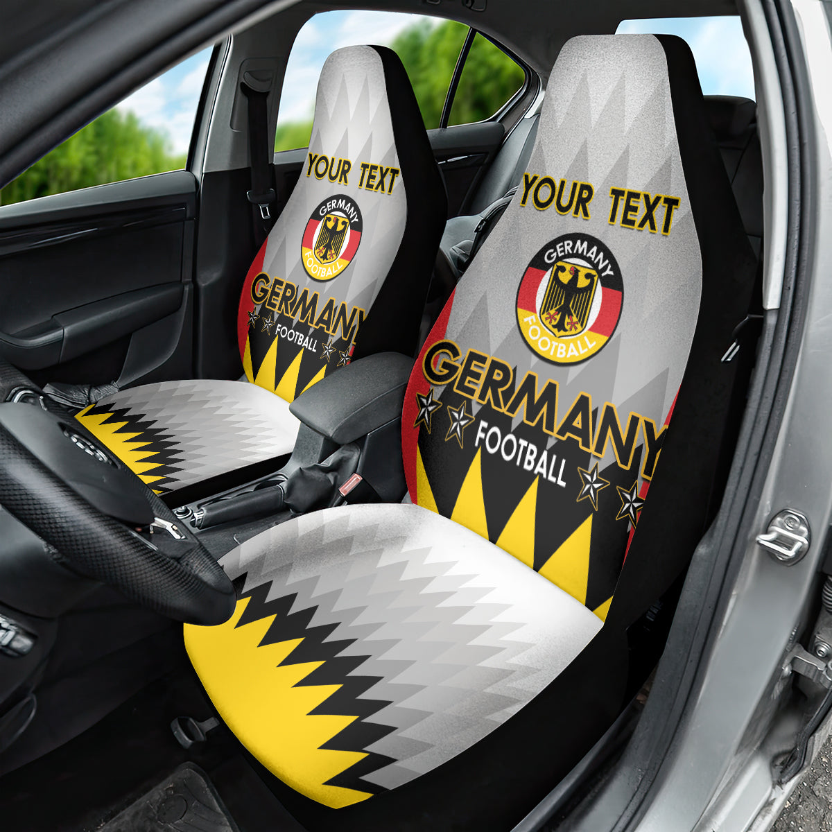 Custom Germany Football Car Seat Cover 2024 Nationalelf - White Version - Wonder Print Shop