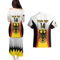 Custom Germany Football Couples Matching Puletasi and Hawaiian Shirt 2024 Nationalelf - White Version - Wonder Print Shop