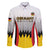 Custom Germany Football Family Matching Long Sleeve Bodycon Dress and Hawaiian Shirt 2024 Nationalelf - White Version - Wonder Print Shop