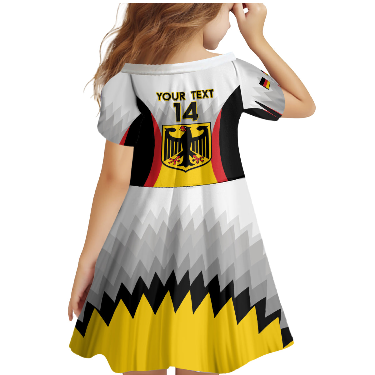 Custom Germany Football Family Matching Mermaid Dress and Hawaiian Shirt 2024 Nationalelf - White Version - Wonder Print Shop